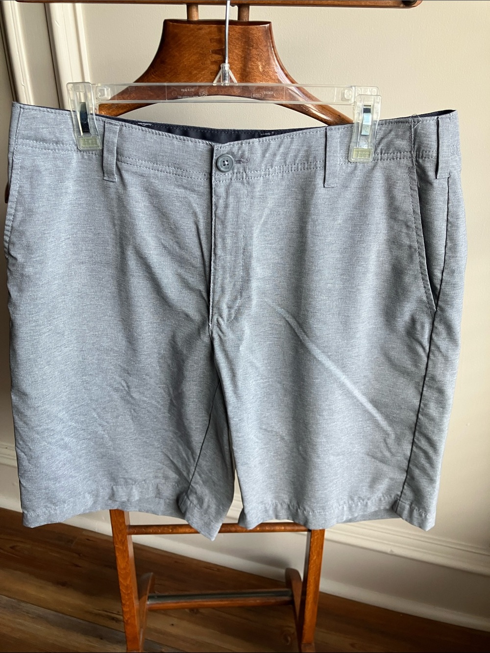 bcg Men's Light Gray Flat Front Performance Shorts